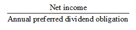 Preferred Dividend Coverage Ratio