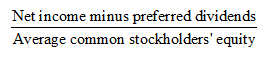 Return on Common Equity